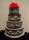 How To Decorate Damask Cake At Home